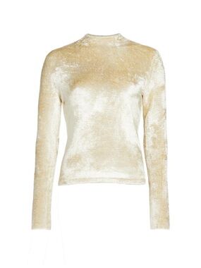 Vince Panne Velvet sweater in Pale Sand